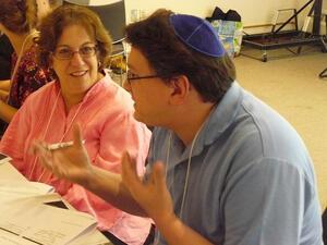 Ellyn Polsky and George Kelley at JWA's 2011 Summer Institute for Educators