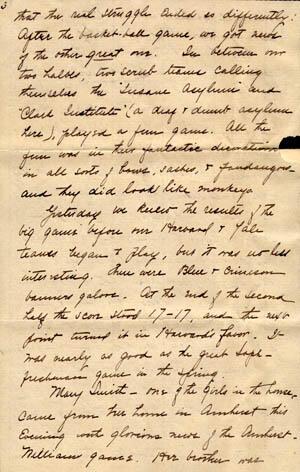 Letter from Gertrude Weil to her Family, November 20, 1898, page 5