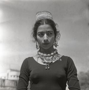 Yemeni Israeli dancer Margalit Oved, 1952.