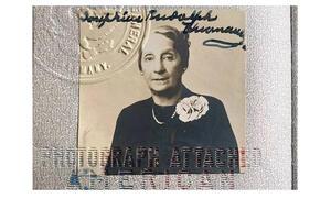 Josephine Rudolph Thurnauer Passport Photo, 1938