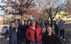 Phoebe Chapnick-Sorokin Leading School Walkout