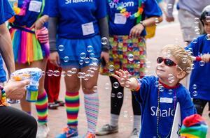 Child with Bubbles at the Boston Pride Parade, 2013