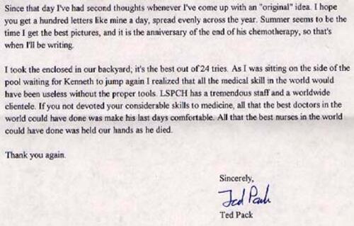 Letter from Ted Pack to Gertrude Elion, August 11, 1996, page 2