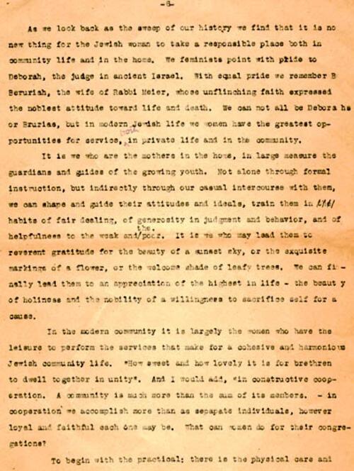 Gertrude Weil's Speech at Beth Or Temple Sisterhood Sabbath, Raleigh, NC, May 12, 1944, page 6