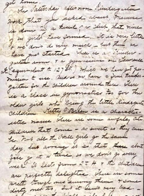 Excerpts From Letter from Gertrude Weil to Her Family, page 4