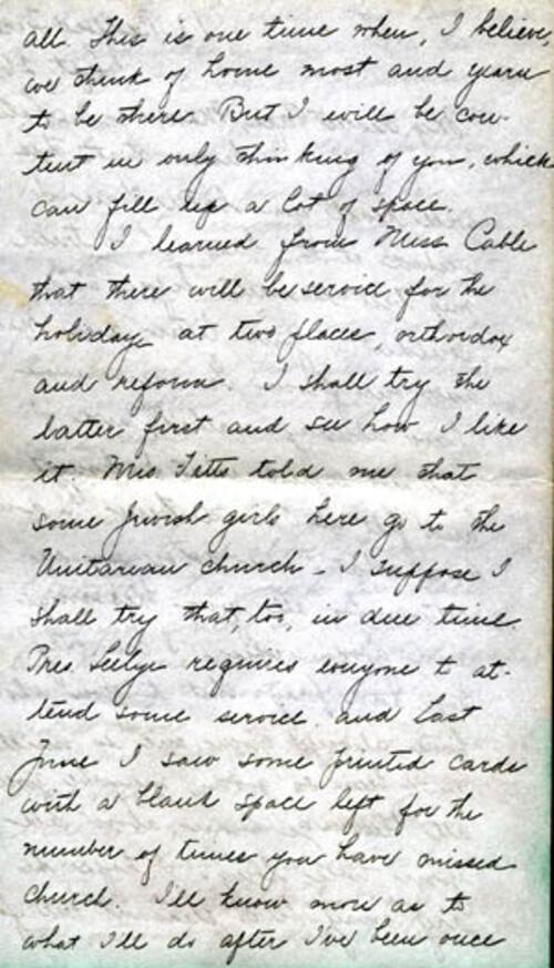 Letter from Gertrude Weil to her Family, September 27, 1897, page 2