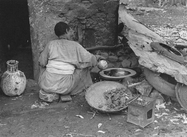 An Ethiopian Women Preparing for Shabbat