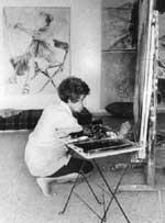 Rahel Shavit Bentwitch Working on her Art