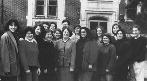 Sally Priesand at Hebrew Union College with Rabbinical Students