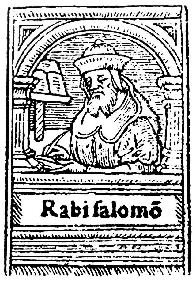 Woodcut of Rashi