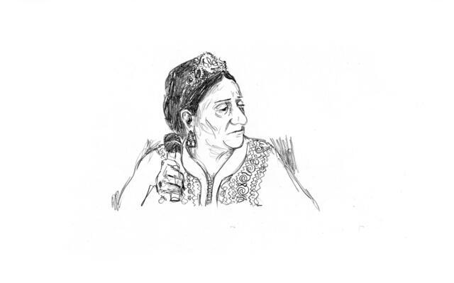 Illustration of Zohra El Fassia by Dotan Moreno