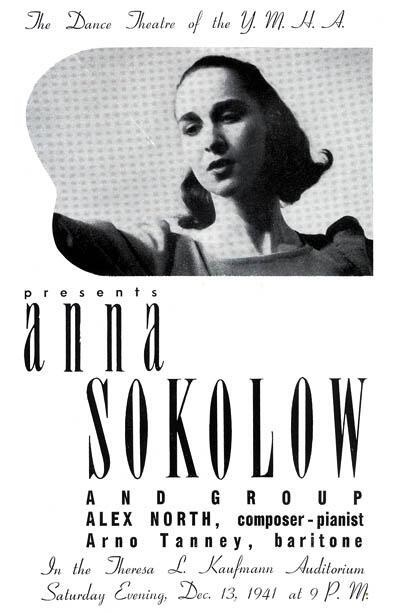 Anna Sokolow's Performance at New York's 92nd Street Y, 1941, Page 1