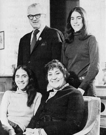 Martin, Liz, Eve and Bella Abzug 