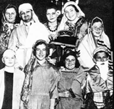 Bella Abzug and Others in a Purim Play, New York City, 1934