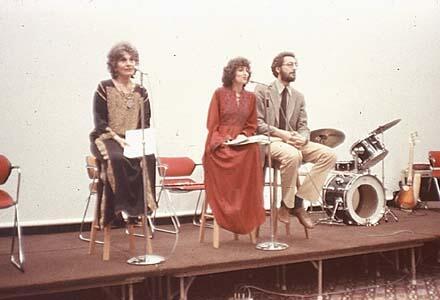 Barbara Myerhoff at the "Life Not Death in Venice" Exhibit, 1980