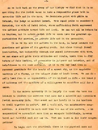 Gertrude Weil's Speech at Beth Or Temple Sisterhood Sabbath, Raleigh, NC, May 12, 1944, page 6