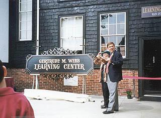 Gertrude Webb at Gertrude M. Webb Learning Center Dedication, September 13, 1997