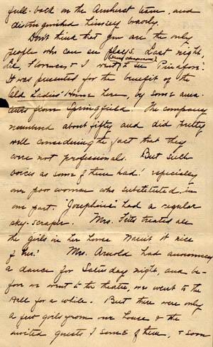 Letter from Gertrude Weil to her Family, November 20, 1898, page 6