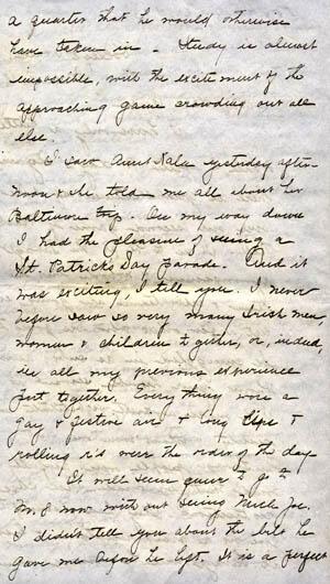 Letter from Gertrude Weil to her Family, March 18, 1897, page 2