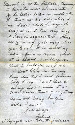 Letter from Gertrude Weil to her Family, September 27, 1897, page 6