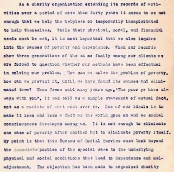 Excerpts from Gertrude Weil's Annual Report as President of the Goldsboro Bureau of Social Service - page 2