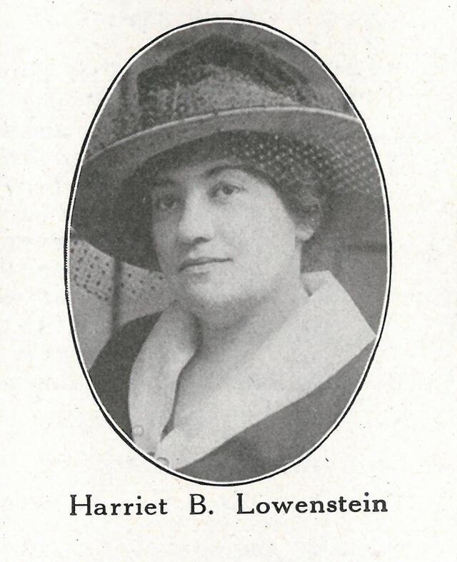 Harriet B. Lowenstein, 1918