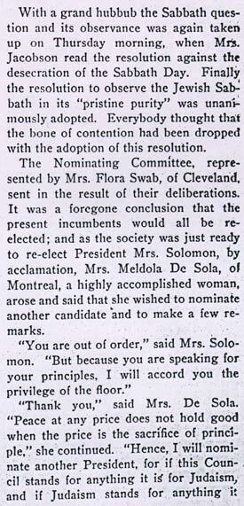 Report of the Convention of Council of Jewish Women from American Jewess, April, 1898, Part 3