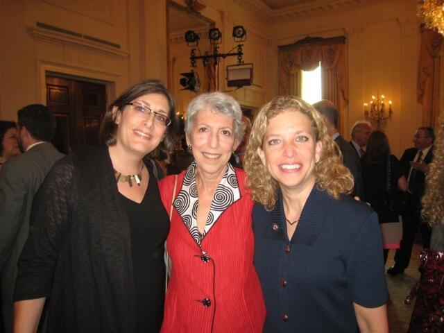 Gail T. Reimer with Debbie Wasserman Schultz at the 2012 Jewish American Heritage Month White House reception