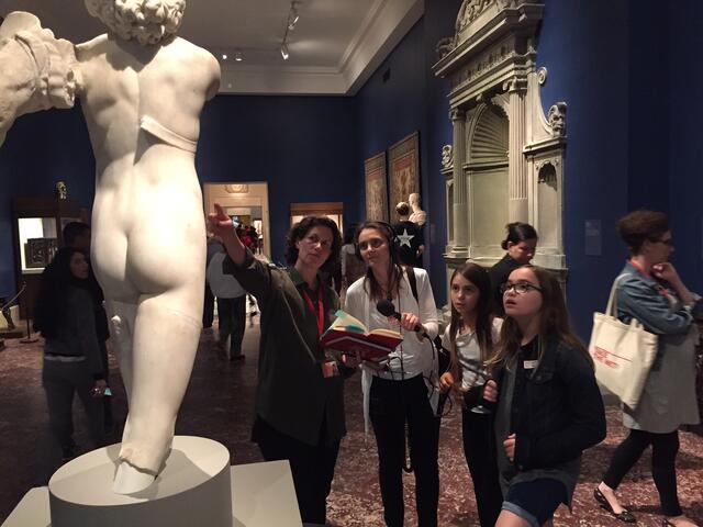 Nahanni, Maayan and Shalvah on a Tour at the Met 