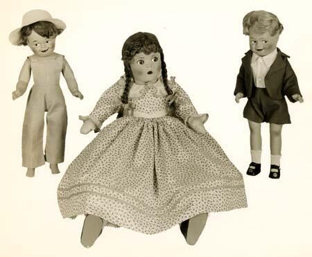 Three Marionettes by the Alexander Doll Company circa 1930s