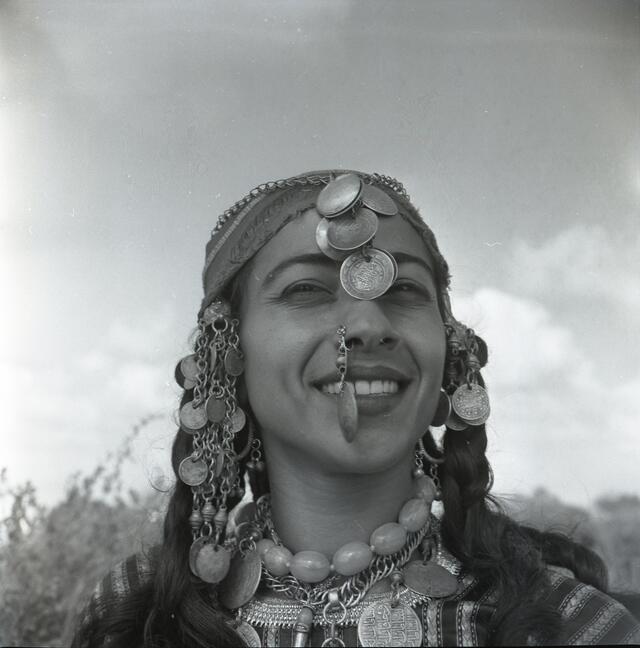 Yemeni Israeli dancer Margalit Oved, 1968. Photo by Boris Carmi.