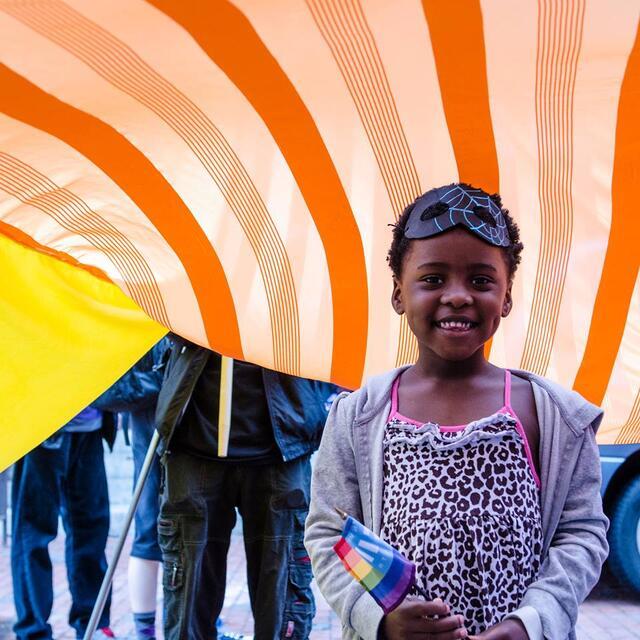 A Young Child at the Boston Pride Parade, 2013