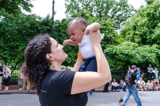 Family at the Boston Pride Parade, 2013