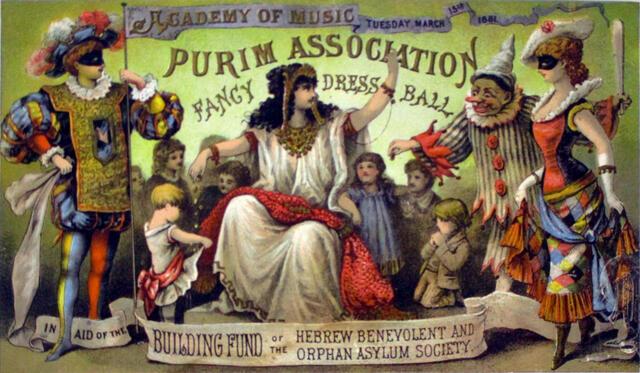 Invitation to Fancy Dress Ball, Purim Association of New York City, 1881