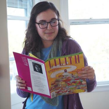 RVF Fellow Diana Myers with a Copy of Lilith 