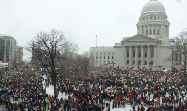 2011 Wisconsin Budget Protest 