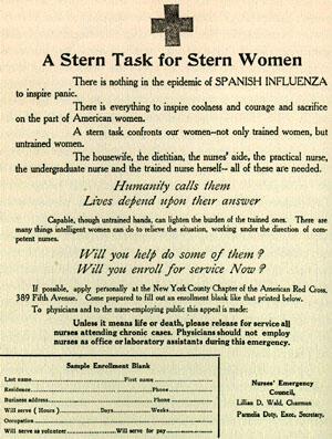 "A Stern Task For Stern Women" Handbill